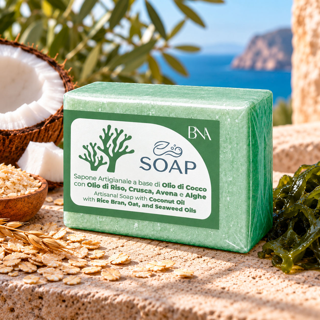 Sapone artigianale alghe